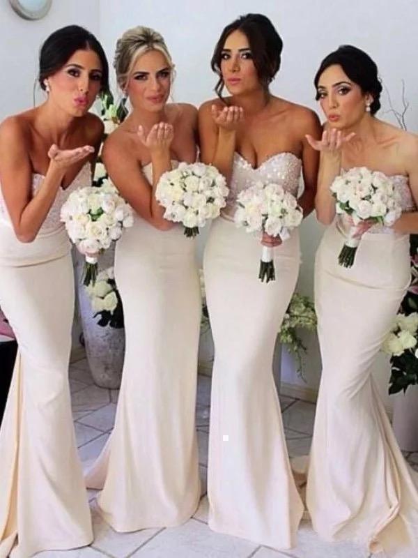 ivory bridesmaid dresses